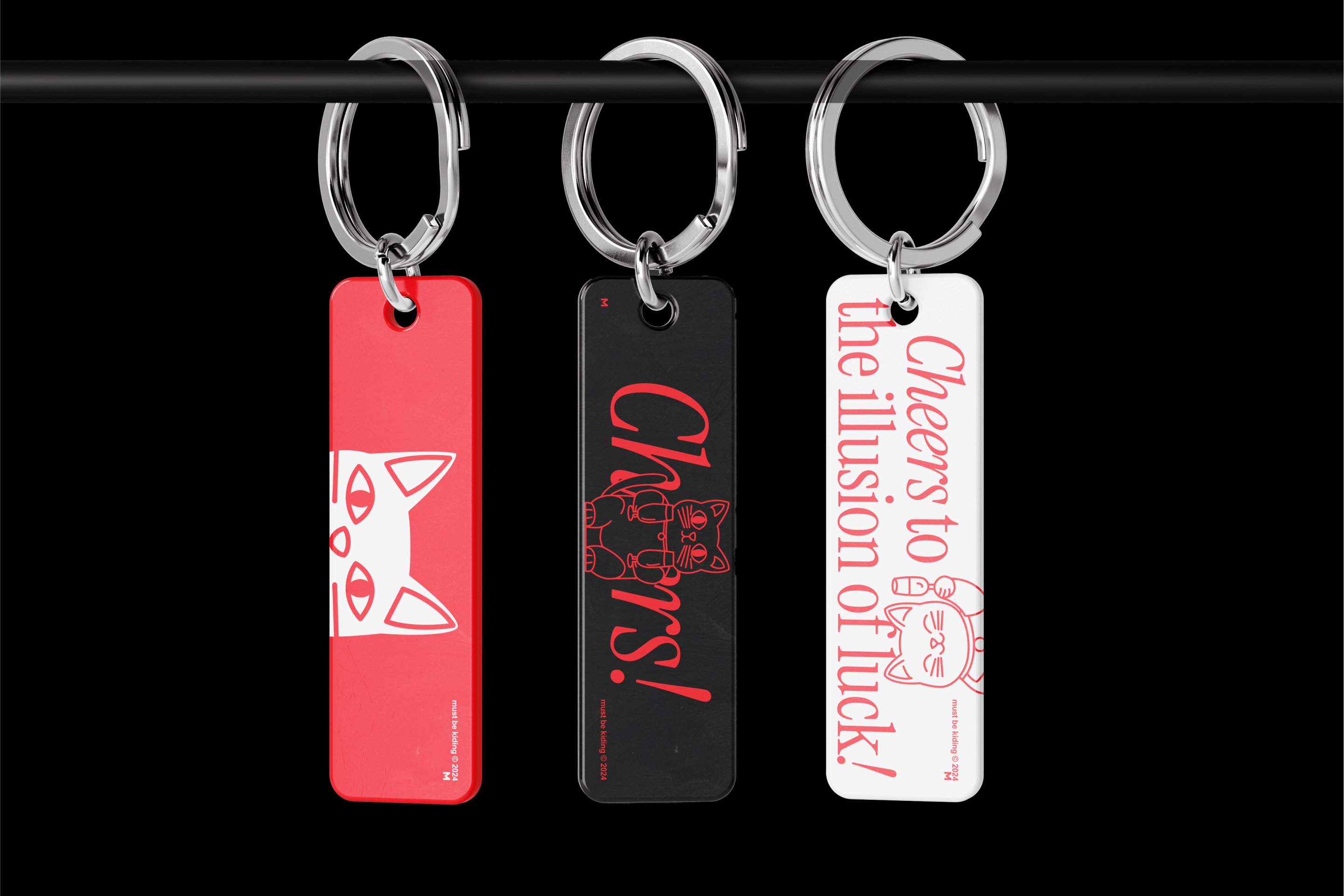 Cheers apparel trinket (keychain) - design by Miriam Melnikova